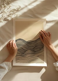 Elegant lines create a wavy and calming feel-8