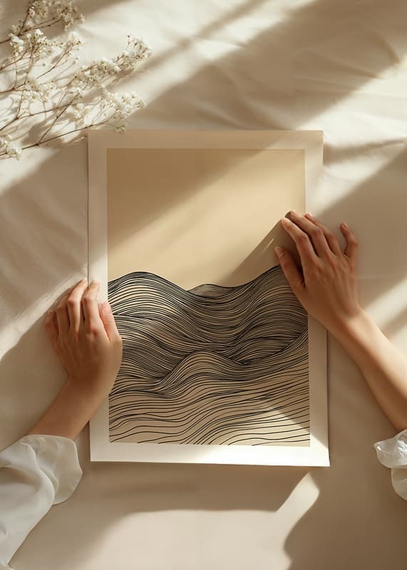 Elegant lines create a wavy and calming feel-12