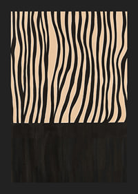 Las elegantes rayas blancas y negras crean un ritmo hipnótico en la habitación.-5