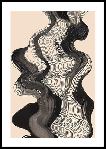 Poster Monochrome Waves