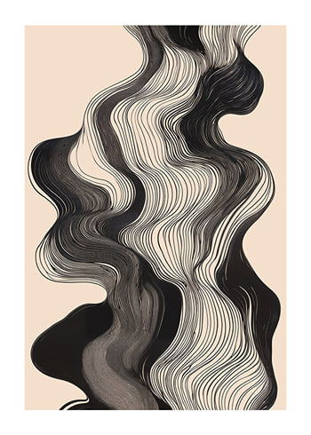 Poster Monochrome Waves