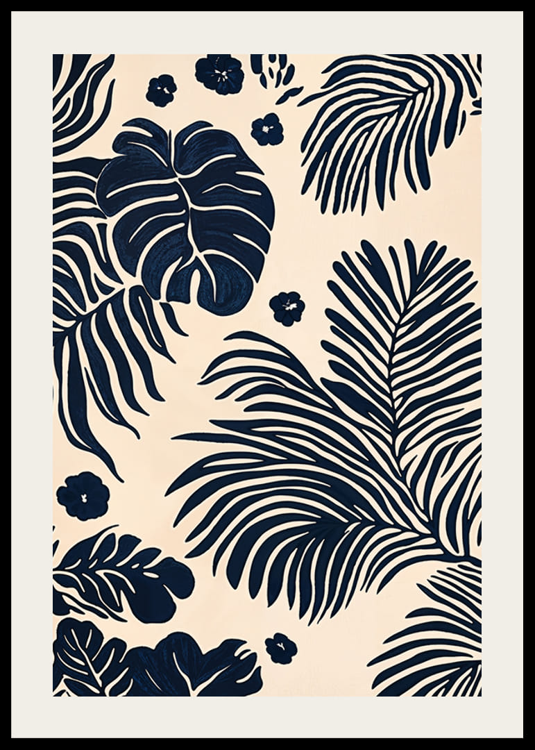 Motívy listov, ktoré vytvárajú pocit tropického pokoja a hĺbky-12