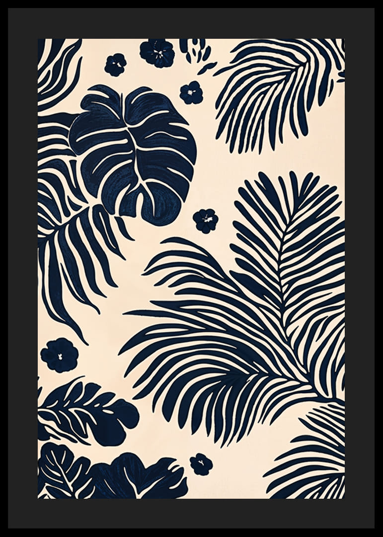 Motívy listov, ktoré vytvárajú pocit tropického pokoja a hĺbky-12