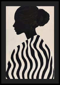 Elegants siluets pret virpuļojošu rakstu rada dziļumu un noslēpumainību-4