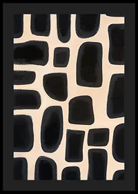 Black shapes arranged on a light background give a stylish elegance-4