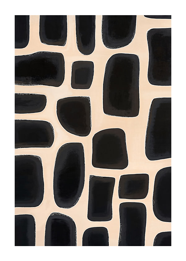 Póster Black Pebble Path