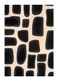 Black shapes arranged on a light background give a stylish elegance-1