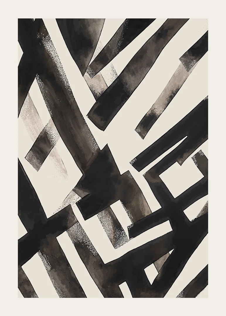 Abstract dark lines create a dramatic visual dynamic-12
