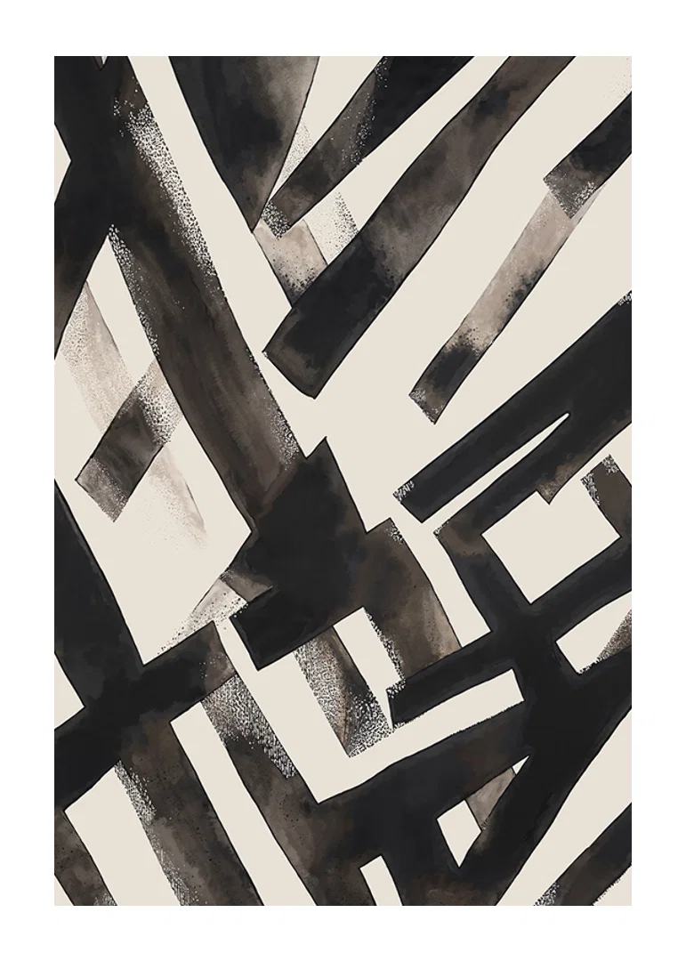 Abstract dark lines create a dramatic visual dynamic-12
