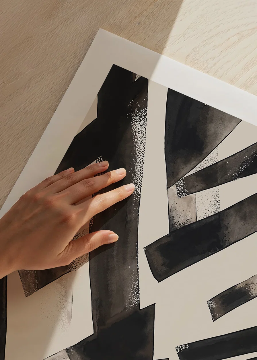 Abstract dark lines create a dramatic visual dynamic-12