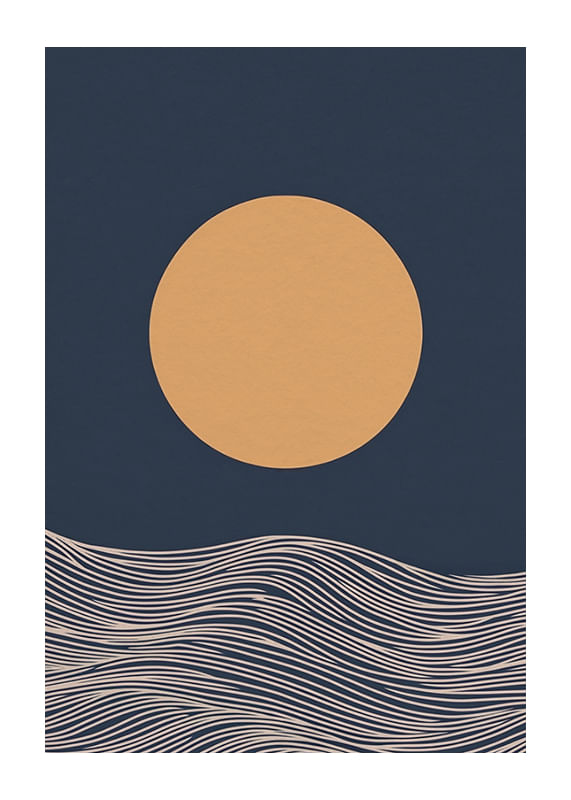 Plagát Lunar Waves
