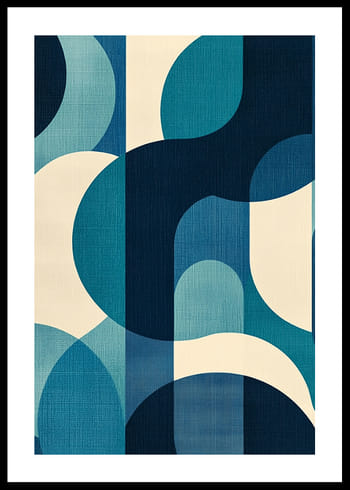 Poster Blue Abstraction