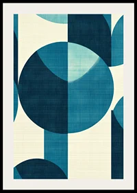 Stylish circles in harmonious symmetry and deep blue tones-2