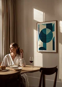 Stylish circles in harmonious symmetry and deep blue tones-8