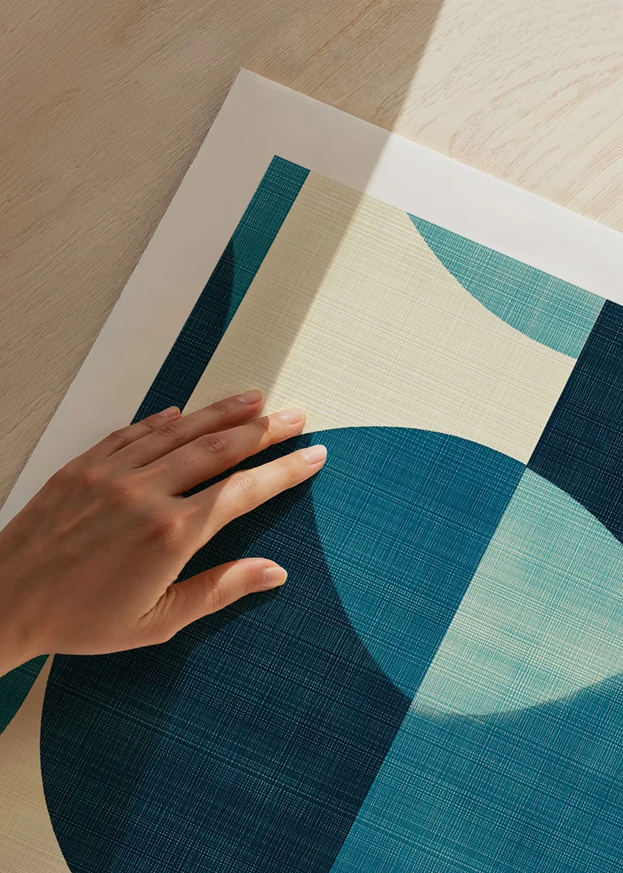 Stylish circles in harmonious symmetry and deep blue tones-12