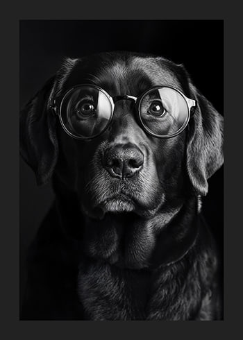 Plakat Intellectual Dog Charm