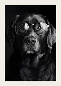 Un chien avec des lunettes respire la sagesse, le calme et la dignité-5
