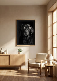 Un chien avec des lunettes respire la sagesse, le calme et la dignité-8