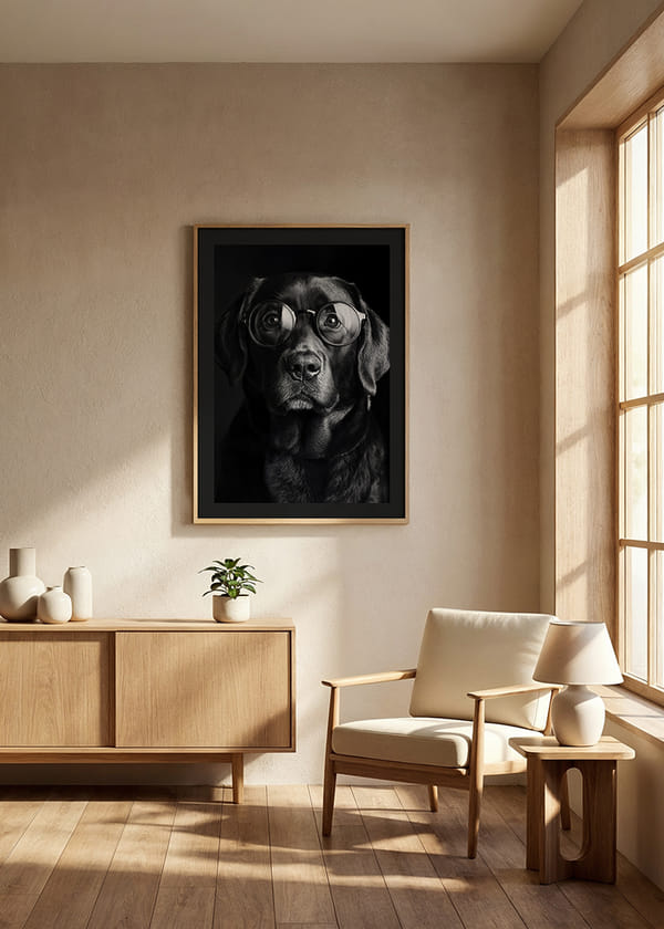 Poster Intellectual Dog Charm crossfade