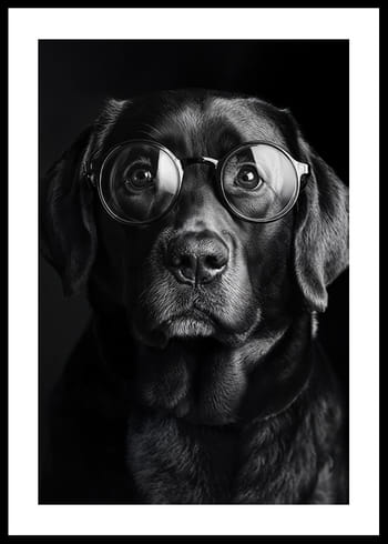 Poster Intellectual Dog Charm