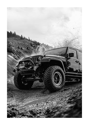 Plagát Black Titan Jeep