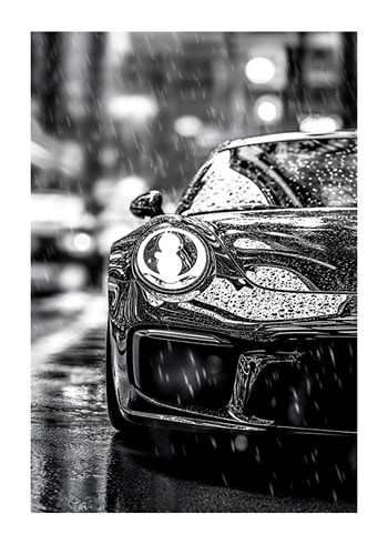 Poster Porsche Carrera 4 Reflections