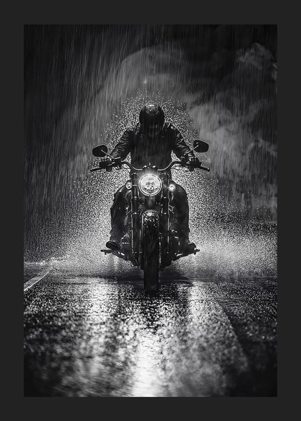 Plakat Storm Motorcycle Rider
