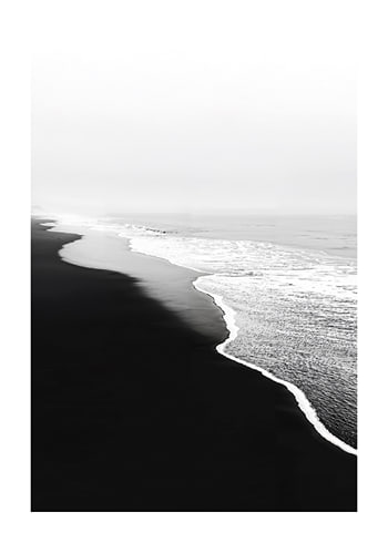 Poster Monochrome Coastline