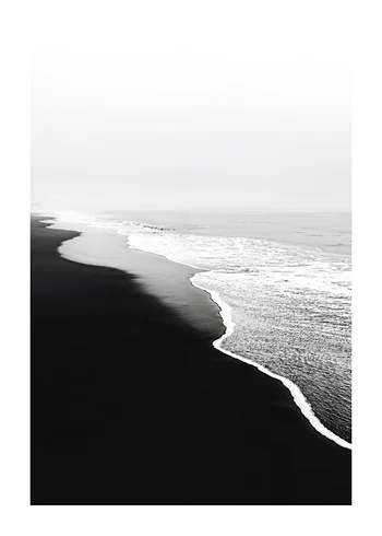 Poster Monochrome Coastline