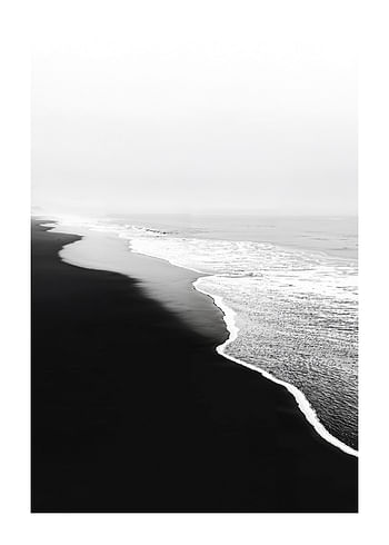 Affiche Monochrome Coastline