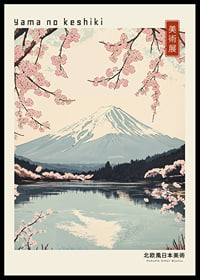 Magnificent view of Fuji with cherry blossoms in the foreground-0