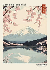 Magnificent view of Fuji with cherry blossoms in the foreground-1