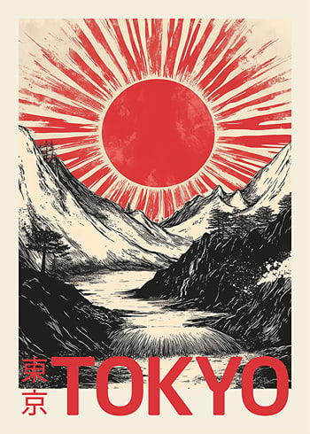 Plakat Tokyo Japandi No2