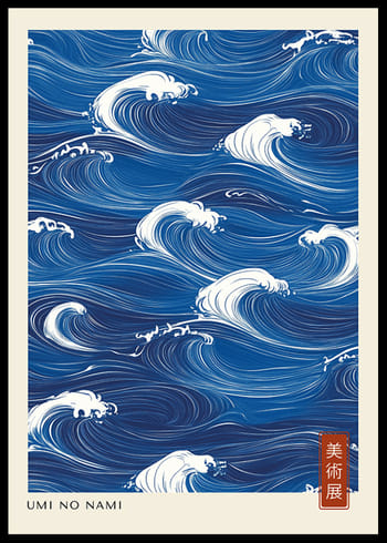 Póster Umi No Nami Japandi