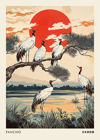 Poster Tancho Japandi No1