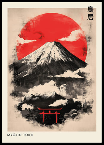 Poster Myojin Torii Japandi