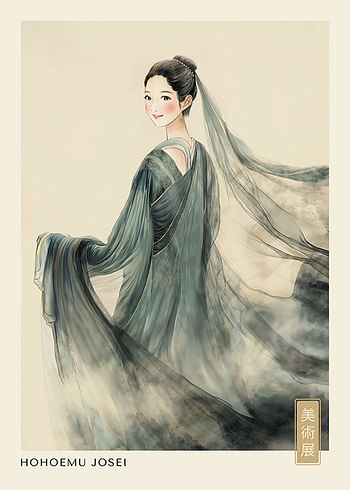 Poster Hohoemu Josei Japandi