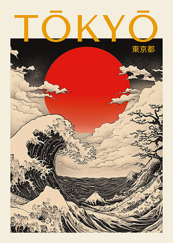 Affiche Tokyo Japandi No1
