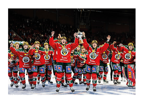 Poster Frölunda HC SDHL Guldfirande