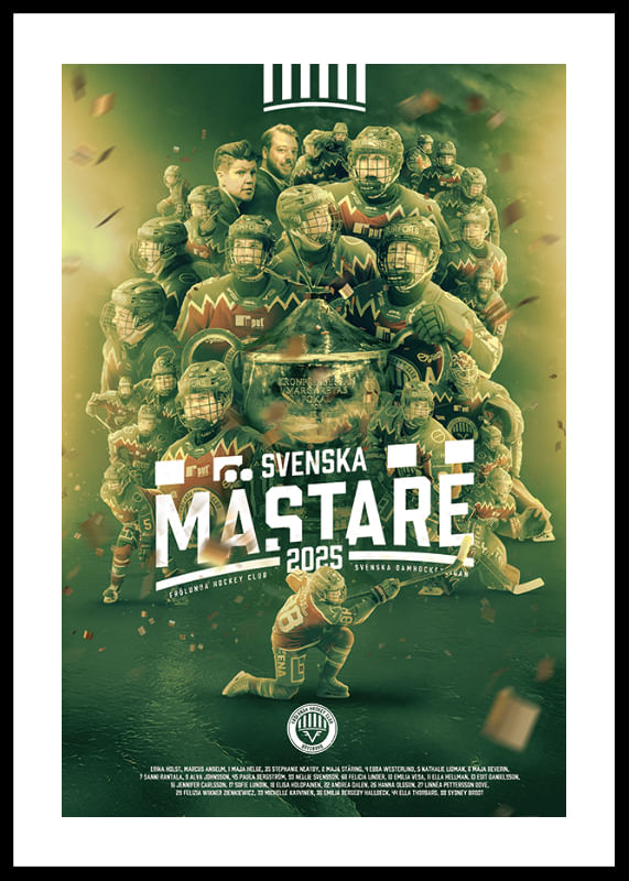 Poster Frölunda HC SDHL Svenska Mästare