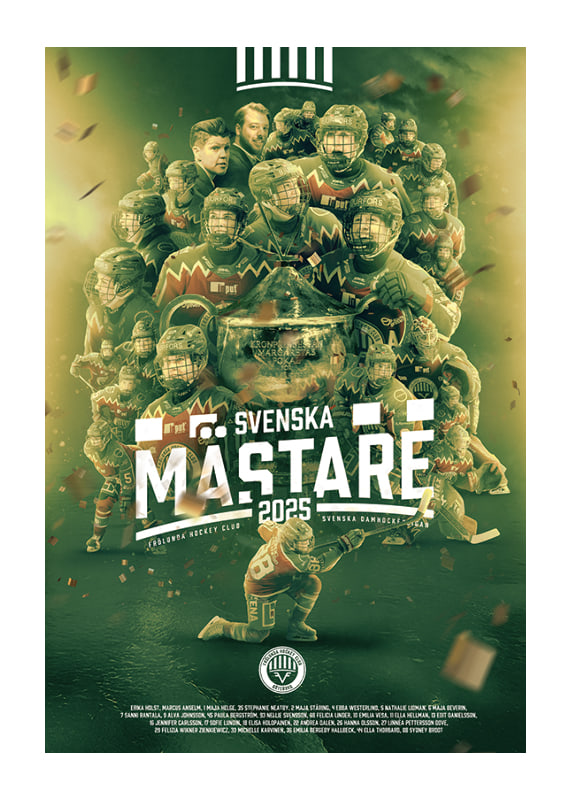 Poster Frölunda HC SDHL Svenska Mästare