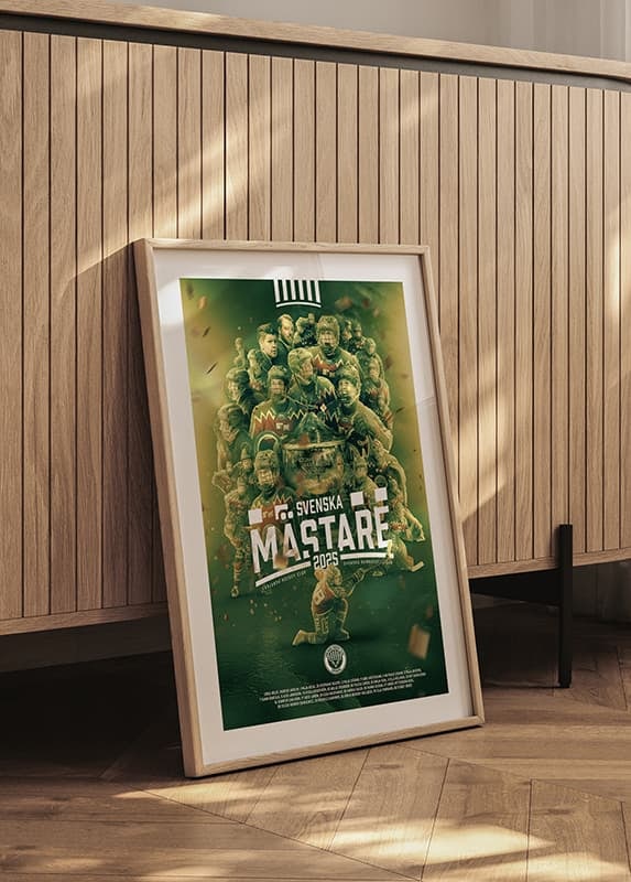 Poster Frölunda HC SDHL Svenska Mästare crossfade