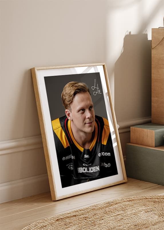 Poster Linus Lindström #16 Skellefteå AIK 2024/2025 crossfade