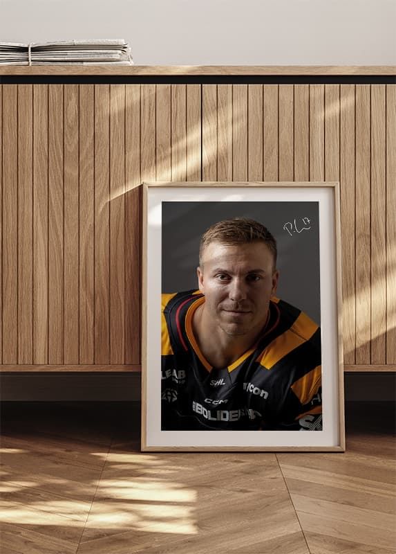 Poster Pär Lindholm #17 Skellefteå AIK 2024/2025 crossfade
