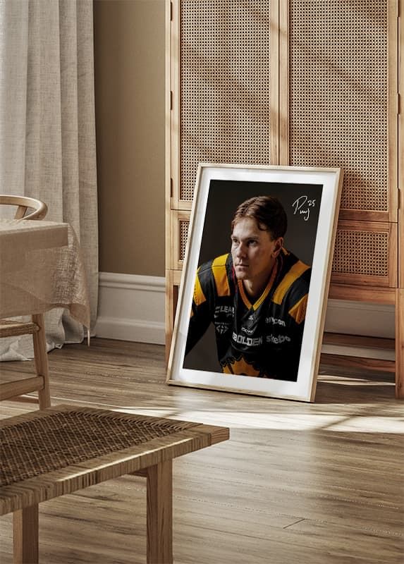 Poster Pontus Johansson #25 Skellefteå AIK 2024/2025 crossfade