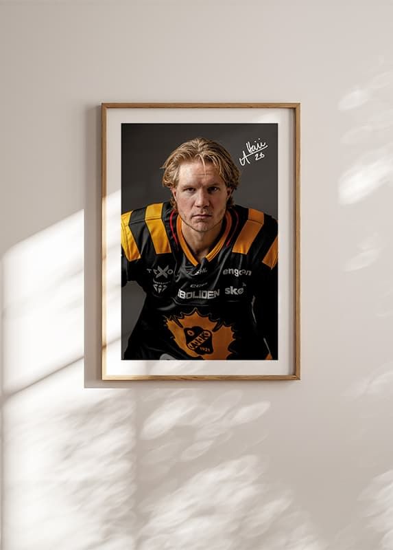 Poster Anton Heikkinen #26 Skellefteå AIK 2024/2025 crossfade