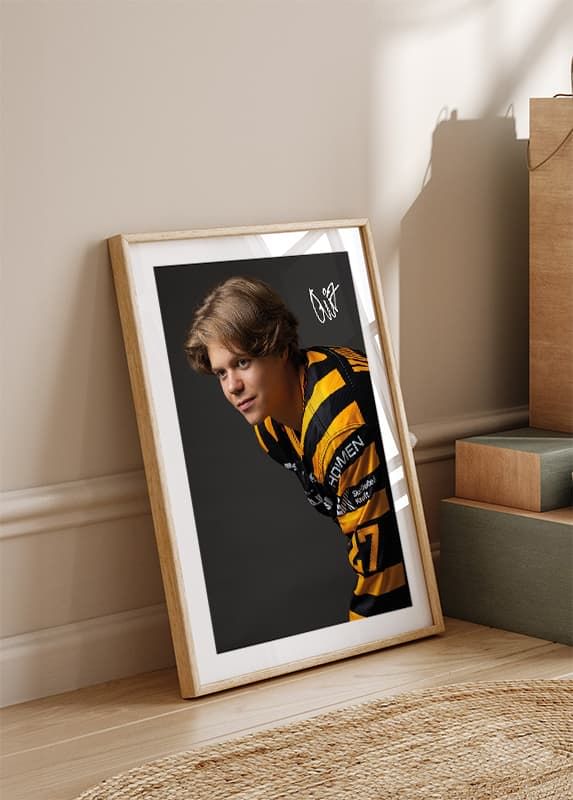 Poster Oskar Vuollet #27 Skellefteå AIK 2024/2025 crossfade