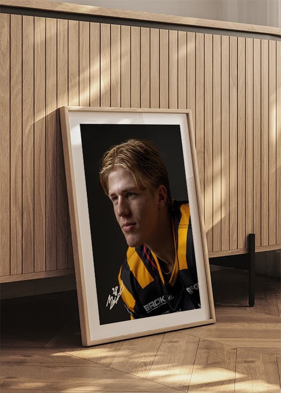 Poster Michael Brandsegg-Nygård #28 Skellefteå AIK 2024/2025 crossfade