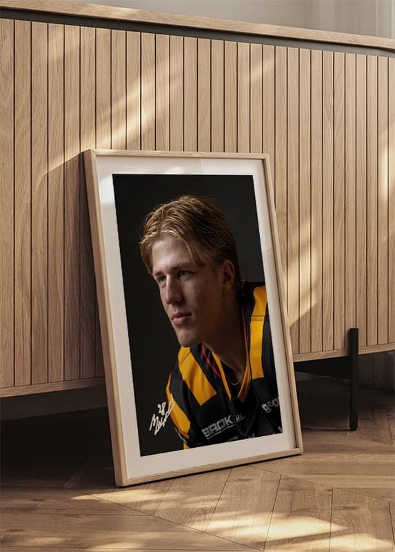 Poster Michael Brandsegg-Nygård #28 Skellefteå AIK 2024/2025 crossfade