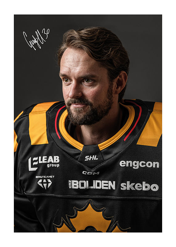 Poster Gustaf Lindvall #30 Skellefteå AIK 2024/2025